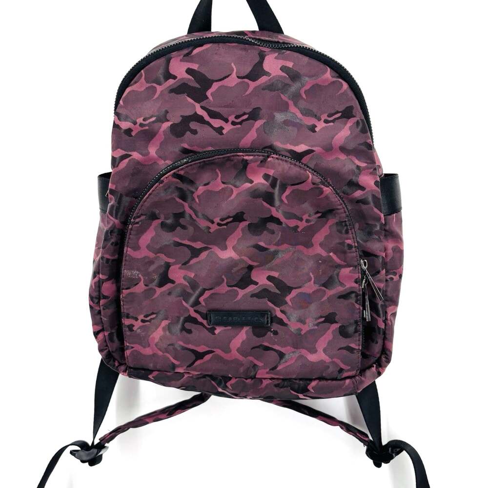 Fabletics Downtown Backpack Burgundy Camo. Barely Used. Retail New Is $60